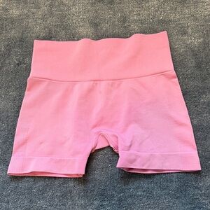 SET Active Pink Seamless High-Waist Bike Shorts